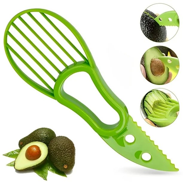 Rebanador de aguacate multifuncional 3 en 1
