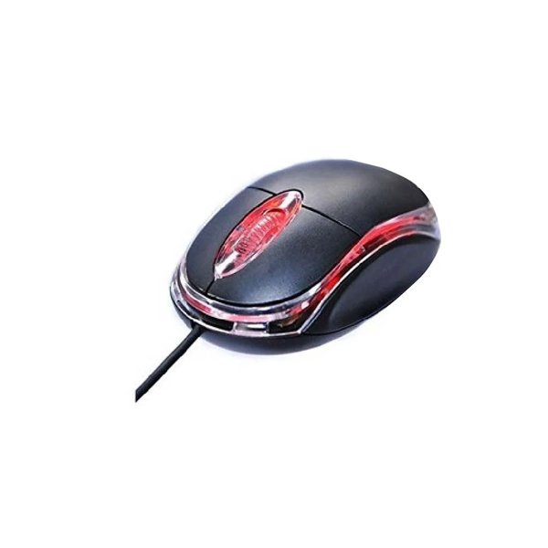 Mouse óptico de oficina ergonómico M-SK220 conectado por cable USB