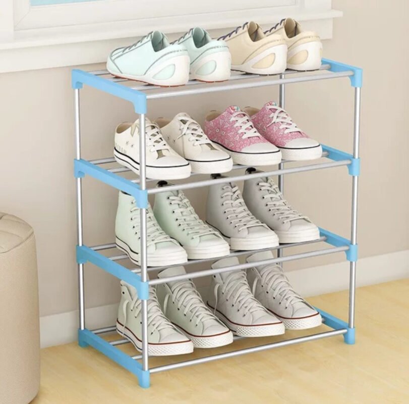 Zapatera de 4 niveles para organización de calzado resistente | Zorby